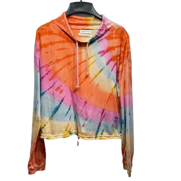 Urban Outfitters Tops - Urban Outfitters Anthropologie Y2K Rainbow Tie Dye  Long Sleeve Top Size Small